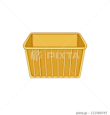 empty plastic crate cartoon vector illustration 111569747
