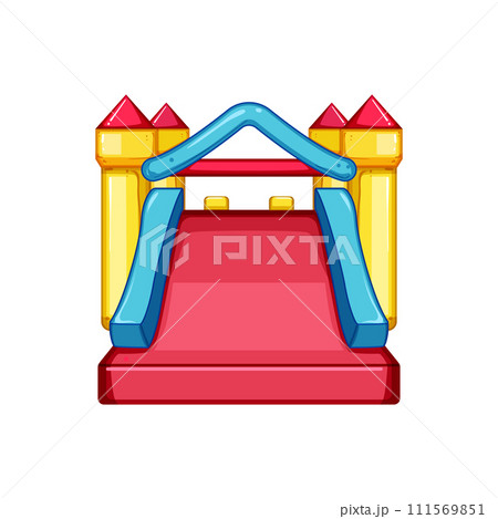 fun inflatable castle cartoon vector illustration fun inflatable castle cartoon vector illustration 111569851