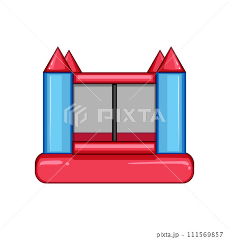 bounce inflatable castle cartoon vector illustration 111569857