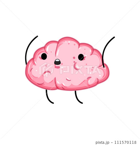 genius brain character cartoon vector illustration genius brain character cartoon vector illustration 111570118
