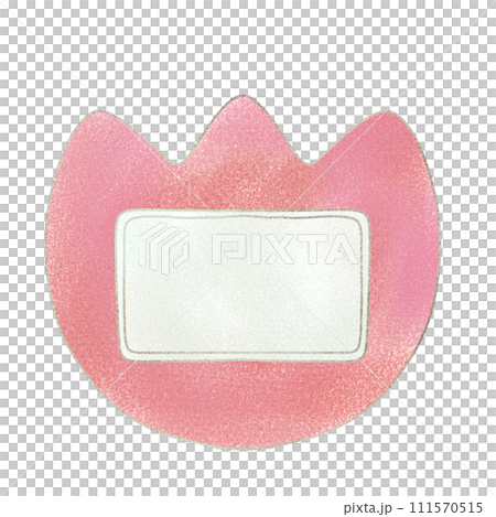 粉紅水彩鬱金香姓名牌 111570515