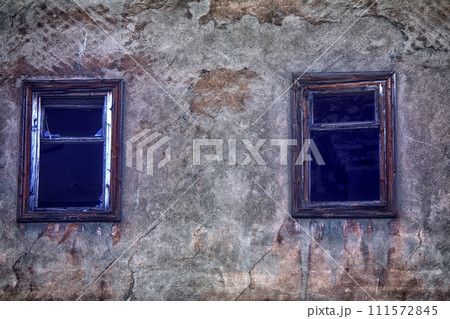 window in abandoned house broken window in abandoned house broken 111572845