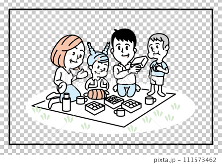 Picnic illustration 111573462