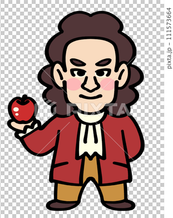 艾薩克·牛頓變形插畫素材 111573664