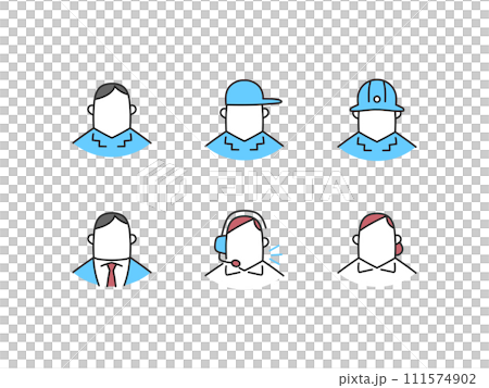 People working in logistics logistics icon set illustration material 111574902