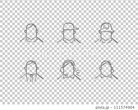 從事物流工作的人員物流圖示集插畫素材 從事物流工作的人員物流圖示集插畫素材 111574904