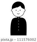 学ランを着た男子学生のイラスト 111576002