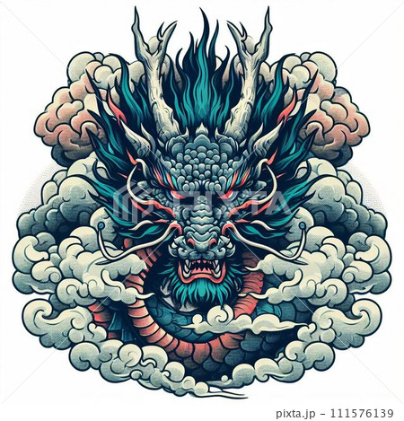 雲龍のイラスト素材 [111576139] - PIXTA