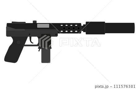 submachine machine hand gun weapons stock vector illustration submachine machine hand gun weapons stock vector illustration 111576381