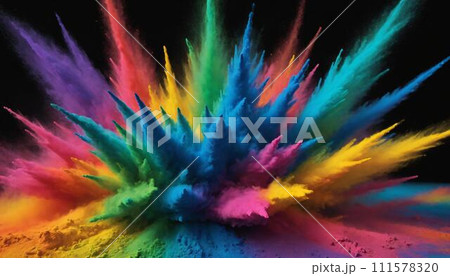 Dark Rainbow Powder Blast, Textured & Mysterious Dark Rainbow Powder Blast, Textured & Mysterious 111578320