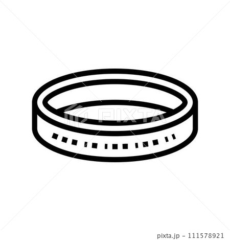bracelet jewelry fashion line icon vector illustration 111578921