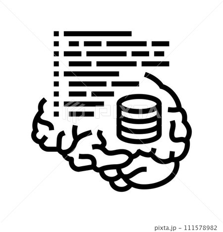 neuroinformatics neuroscience neurology line icon vector illustration neuroinformatics neuroscience neurology line icon vector illustration 111578982