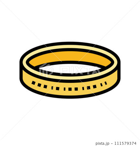 bracelet jewelry fashion color icon vector illustration 111579374