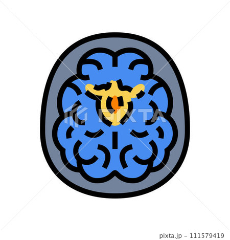 neuroimaging neuroscience neurology color icon vector illustration 111579419