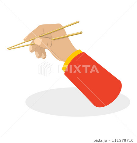 3D Isometric Flat Vector Set of Hand Gestures. Item 7 111579710