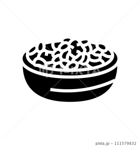 fabada asturiana spanish cuisine glyph icon vector illustration 111579832