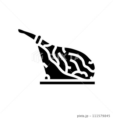 jamon iberico spanish cuisine glyph icon vector illustration 111579845