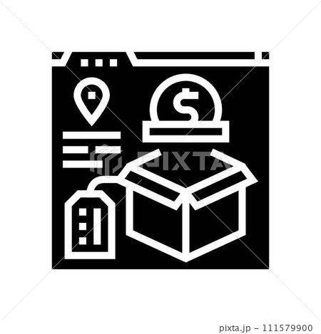 dropshipping glyph icon vector illustration 111579900