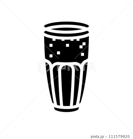 lassi drink indian cuisine glyph icon vector illustration 111579920