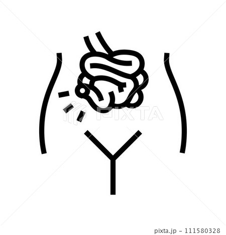 ileostomy surgery doctor line icon vector illustration ileostomy surgery doctor line icon vector illustration 111580328