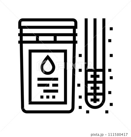drilling fluids line icon vector illustration 111580417
