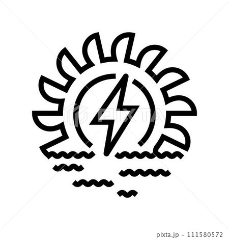 hydroelectric power line icon vector illustration 111580572