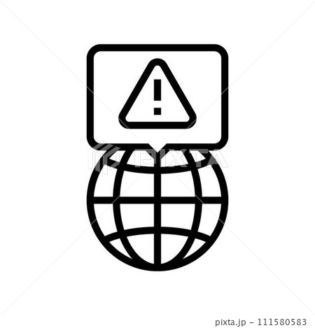 environmental impact hydroelectric power line icon vector illustration environmental impact hydroelectric power line icon vector illustration 111580583
