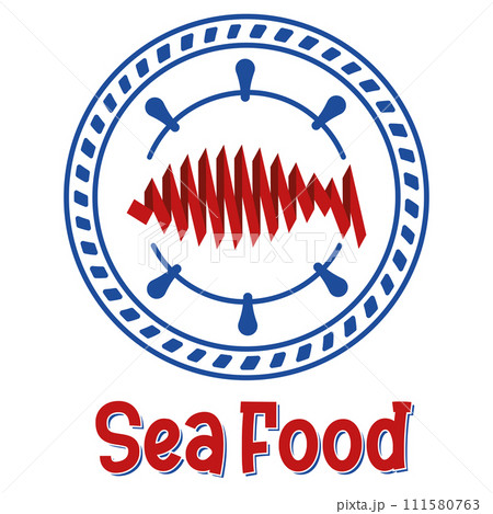 Sea food Local food logo Vector 111580763