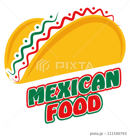 Mexican food Local food logo Vector 111580793