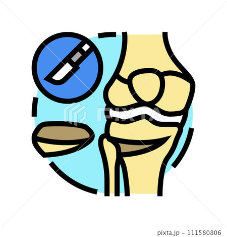 osteotomy surgery hospital color icon vector illustration 111580806