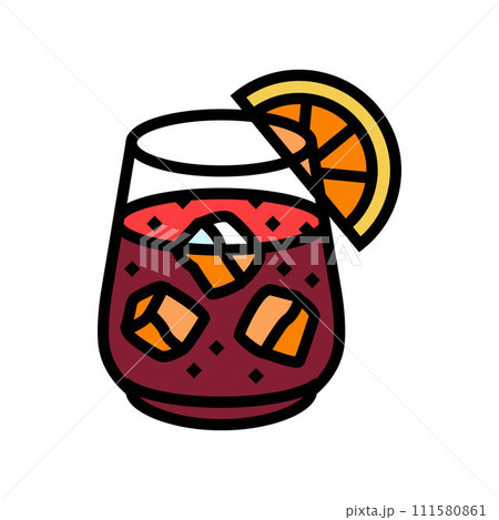 tinto de verano spanish cuisine color icon vector illustration tinto de verano spanish cuisine color icon vector illustration 111580861