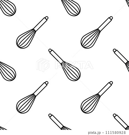 Seamless pattern, manual mixer. Background for kitchen tool. Manual mix kitchen tool appliance. Seamless pattern, manual mixer. Background for kitchen tool. Manual mix kitchen tool appliance. 111580928