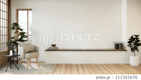 armchair minimalist design japan style. 111581670