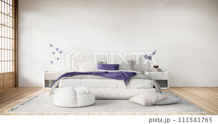 interior mock up with decoration in bedroom. interior mock up with decoration in bedroom. 111581765