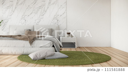interior mock up with decoration in bedroom. interior mock up with decoration in bedroom. 111581888