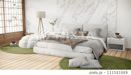 interior mock up with decoration in bedroom. interior mock up with decoration in bedroom. 111581889
