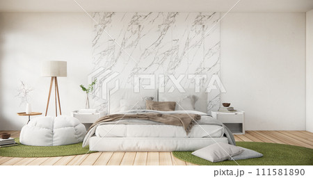 interior mock up with decoration in bedroom. 111581890