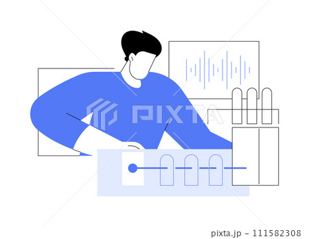 Quantum physics isolated cartoon vector illustrations. Quantum physics isolated cartoon vector illustrations. 111582308