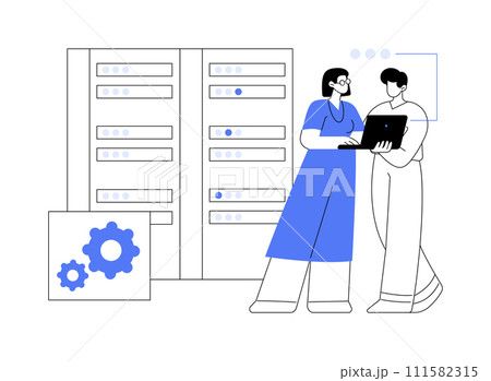 Big data isolated cartoon vector illustrations. Big data isolated cartoon vector illustrations. 111582315