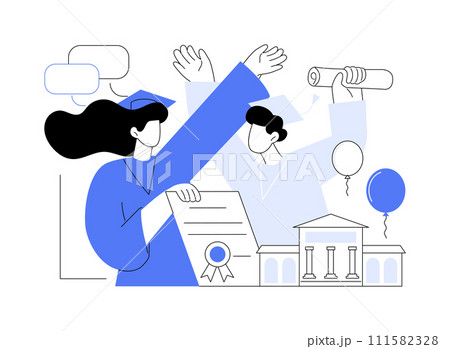 Congratulate each other isolated cartoon vector illustrations. Congratulate each other isolated cartoon vector illustrations. 111582328