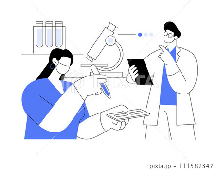 Laboratory course isolated cartoon vector illustrations. Laboratory course isolated cartoon vector illustrations. 111582347