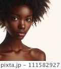 portrait of  african american woman model close-up 111582927