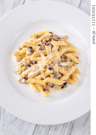 Creamy mushroom penne 111583081