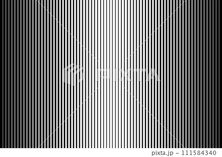 Abstract Halftone Black and White Striped Textured Background. Parallel Straight Lines Texture. Vector Art. 111584340