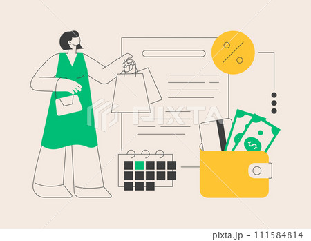 Deferment of payment abstract concept vector illustration. Deferment of payment abstract concept vector illustration. 111584814