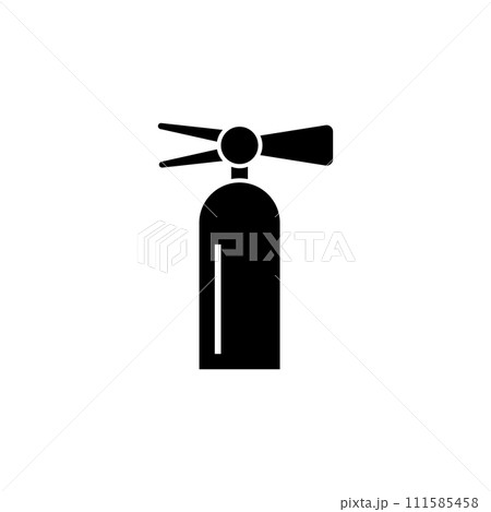 Fire Extinguisher Flat Vector Icon 111585458