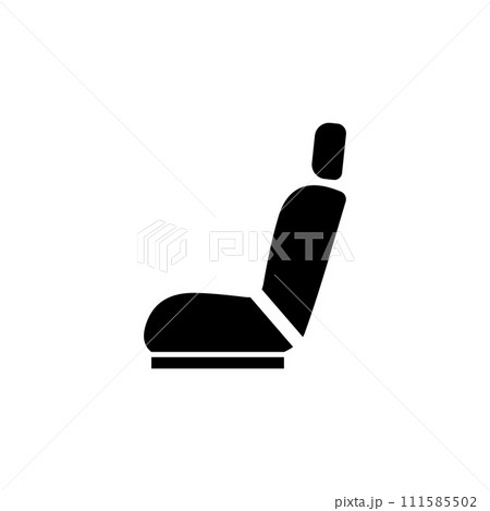 Car Seat Flat Vector Icon Car Seat Flat Vector Icon 111585502