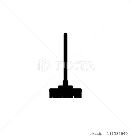 Cleaning Brush. Broom Flat Vector Icon Cleaning Brush. Broom Flat Vector Icon 111585640