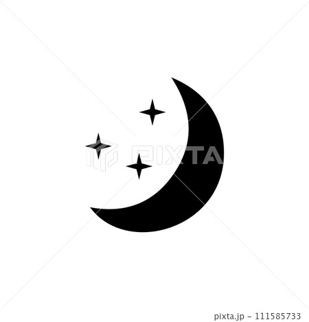 Night Icon flat 111585733