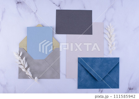 Wedding invitation card. Save the date concept 111585942